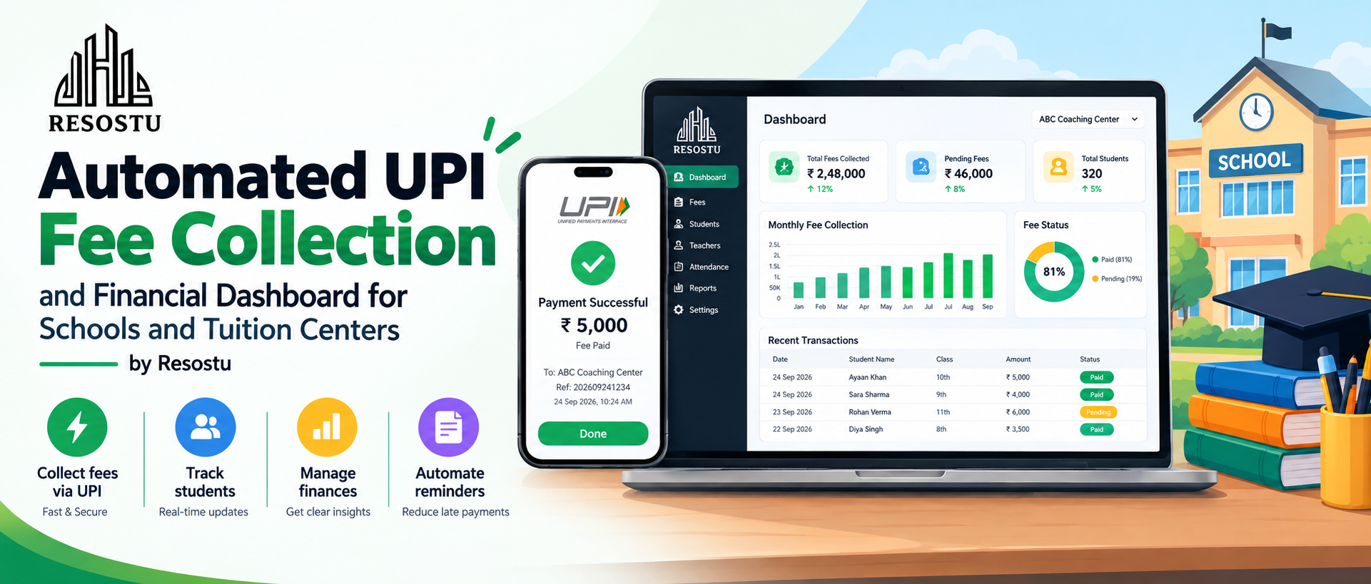 How Automated UPI Gateways Transform School and Coaching Cash Flow
