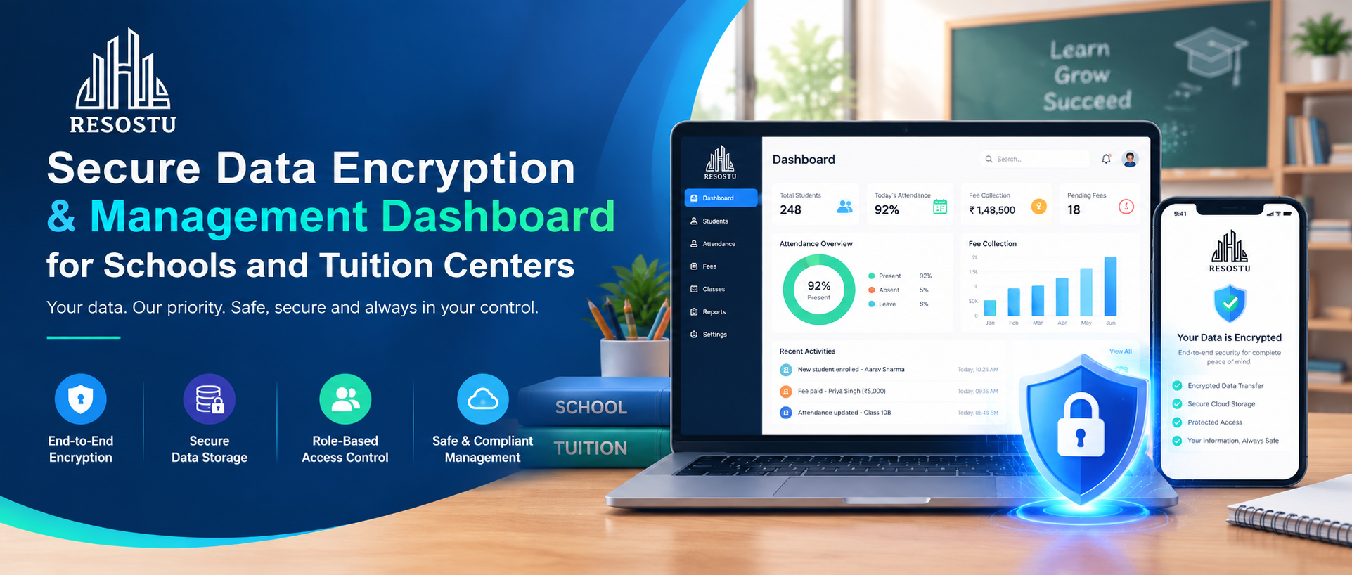 Why Absolute Data Security and Zero Data Harvesting Matter for Schools and Coaching Centers